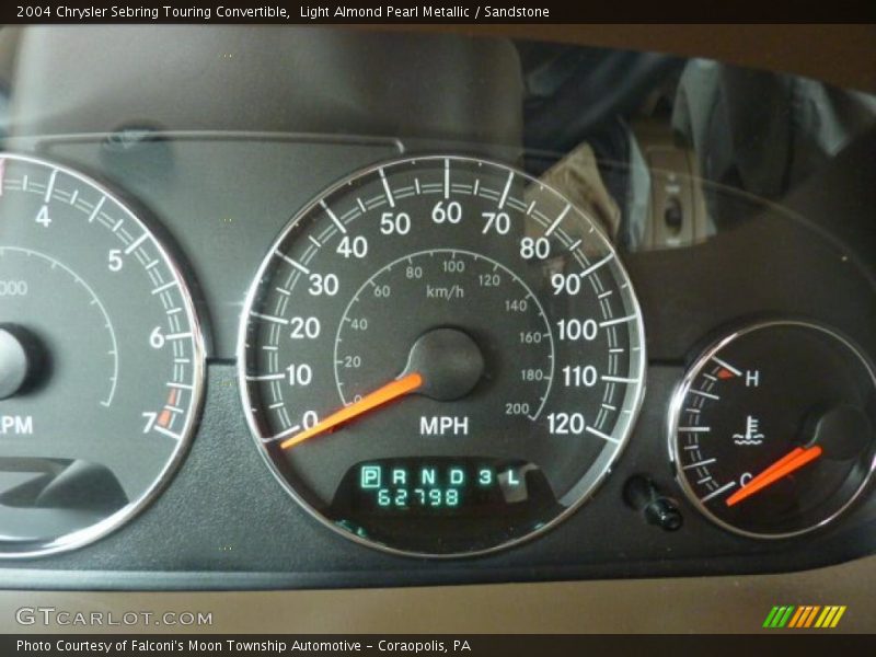 Light Almond Pearl Metallic / Sandstone 2004 Chrysler Sebring Touring Convertible