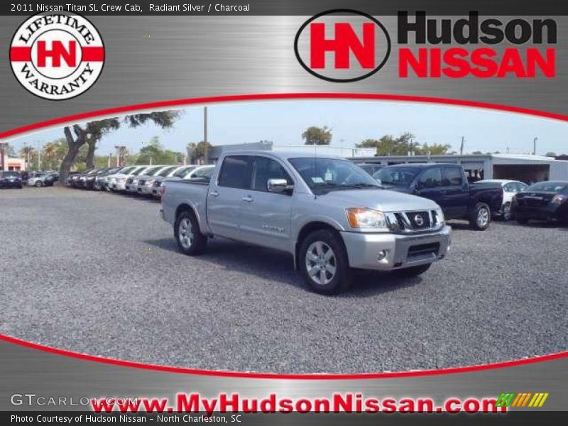 Radiant Silver / Charcoal 2011 Nissan Titan SL Crew Cab