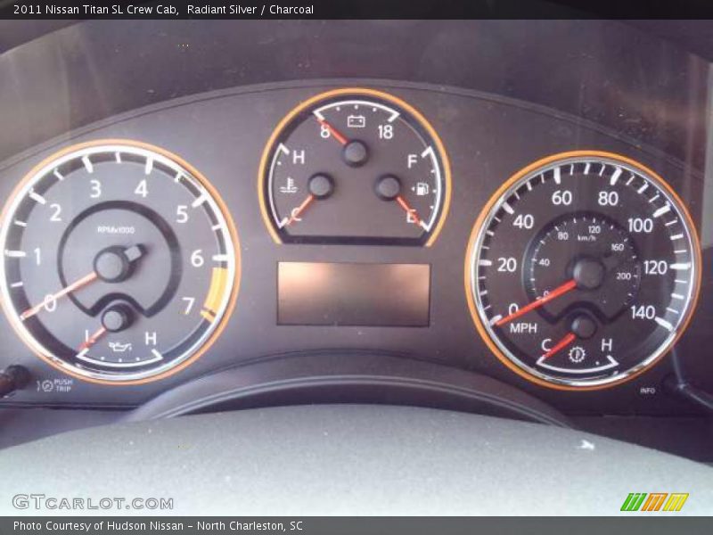 Radiant Silver / Charcoal 2011 Nissan Titan SL Crew Cab