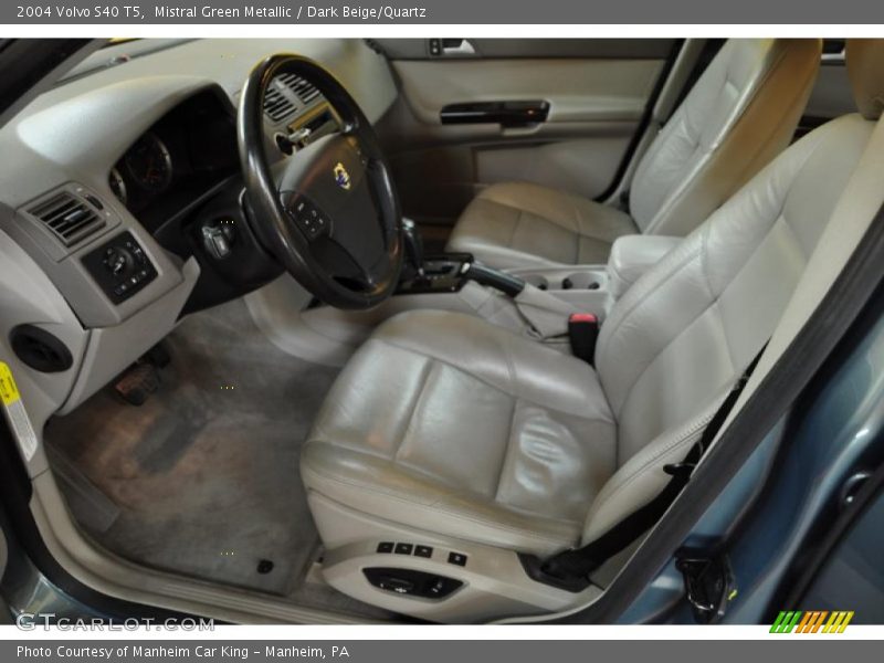 Mistral Green Metallic / Dark Beige/Quartz 2004 Volvo S40 T5