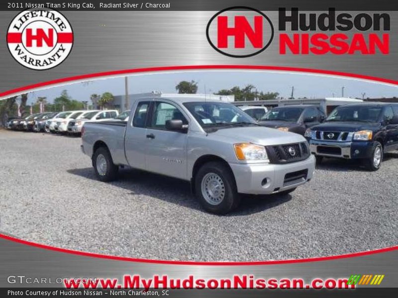 Radiant Silver / Charcoal 2011 Nissan Titan S King Cab