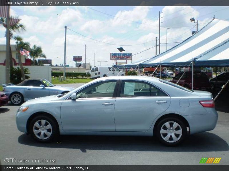 Sky Blue Pearl / Ash 2008 Toyota Camry LE