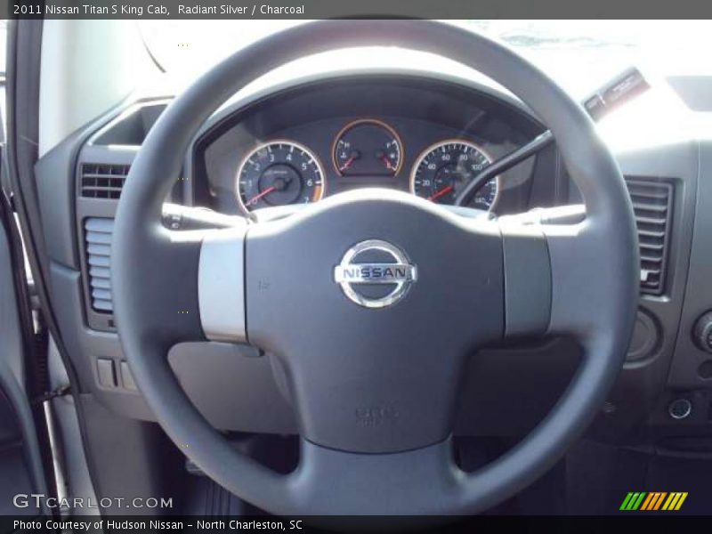 Radiant Silver / Charcoal 2011 Nissan Titan S King Cab