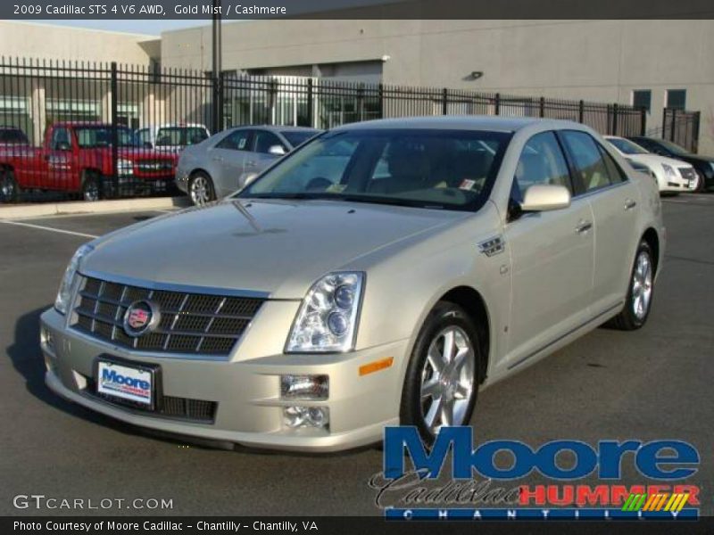 Gold Mist / Cashmere 2009 Cadillac STS 4 V6 AWD