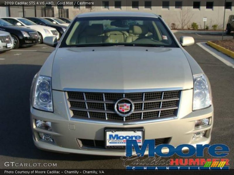 Gold Mist / Cashmere 2009 Cadillac STS 4 V6 AWD