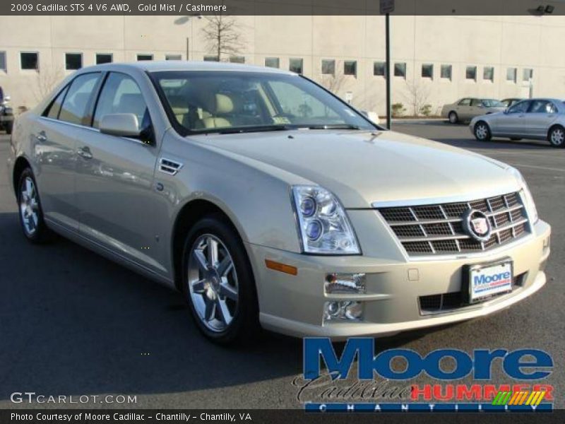 Gold Mist / Cashmere 2009 Cadillac STS 4 V6 AWD