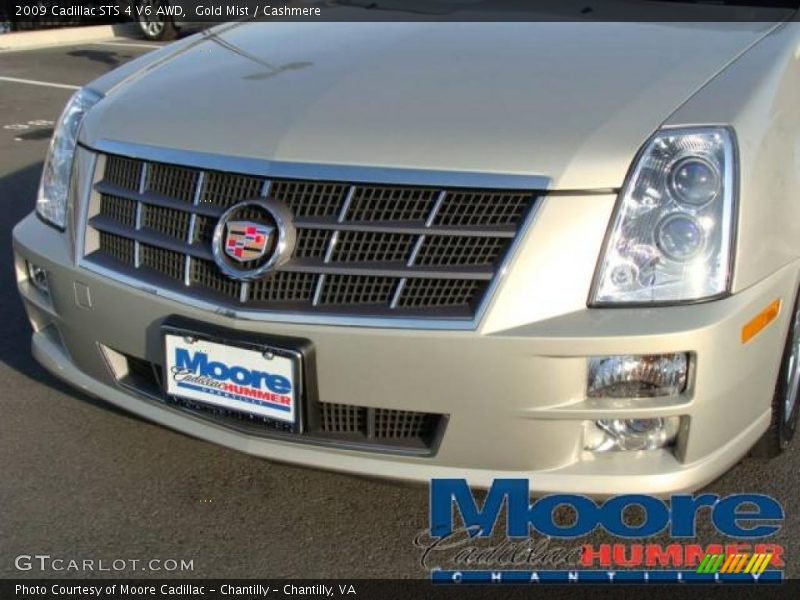 Gold Mist / Cashmere 2009 Cadillac STS 4 V6 AWD