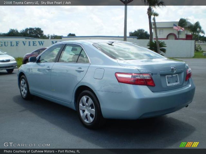 Sky Blue Pearl / Ash 2008 Toyota Camry LE