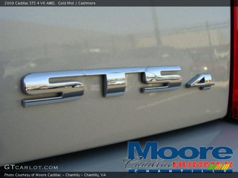 Gold Mist / Cashmere 2009 Cadillac STS 4 V6 AWD
