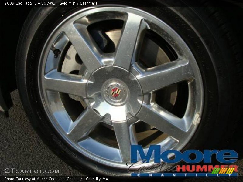 Gold Mist / Cashmere 2009 Cadillac STS 4 V6 AWD