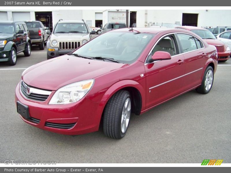 Berry Red / Gray 2007 Saturn Aura XE