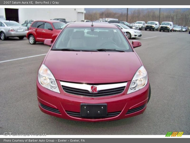 Berry Red / Gray 2007 Saturn Aura XE