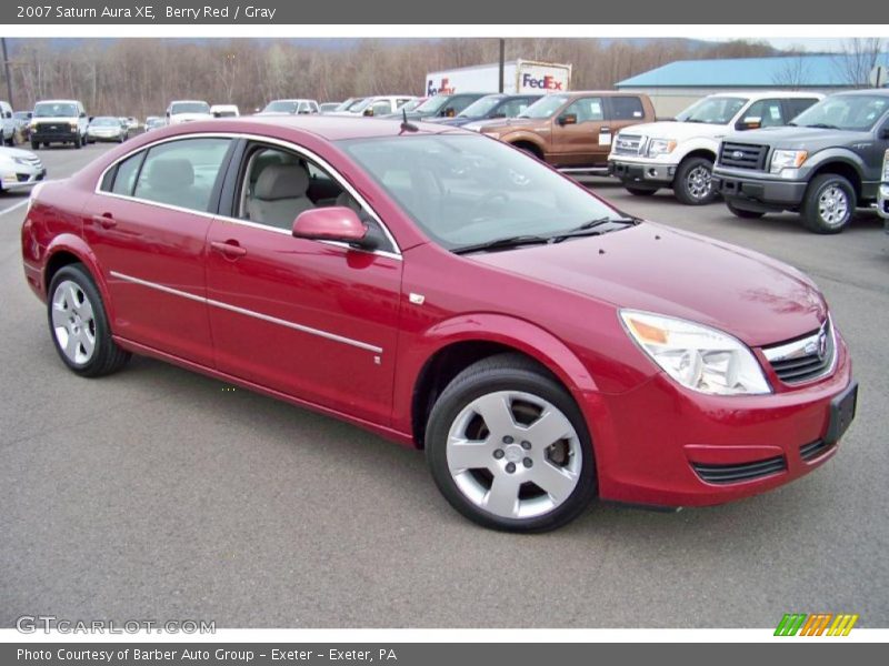Berry Red / Gray 2007 Saturn Aura XE