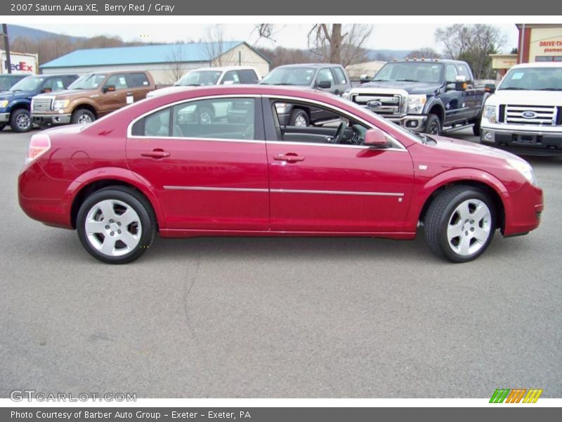 Berry Red / Gray 2007 Saturn Aura XE