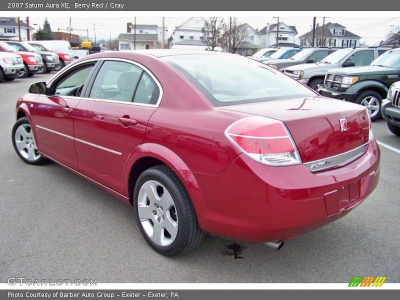 Berry Red / Gray 2007 Saturn Aura XE