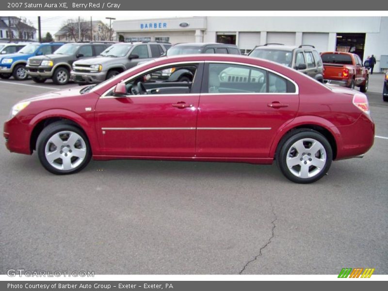 Berry Red / Gray 2007 Saturn Aura XE