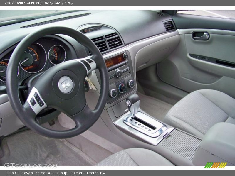 Berry Red / Gray 2007 Saturn Aura XE