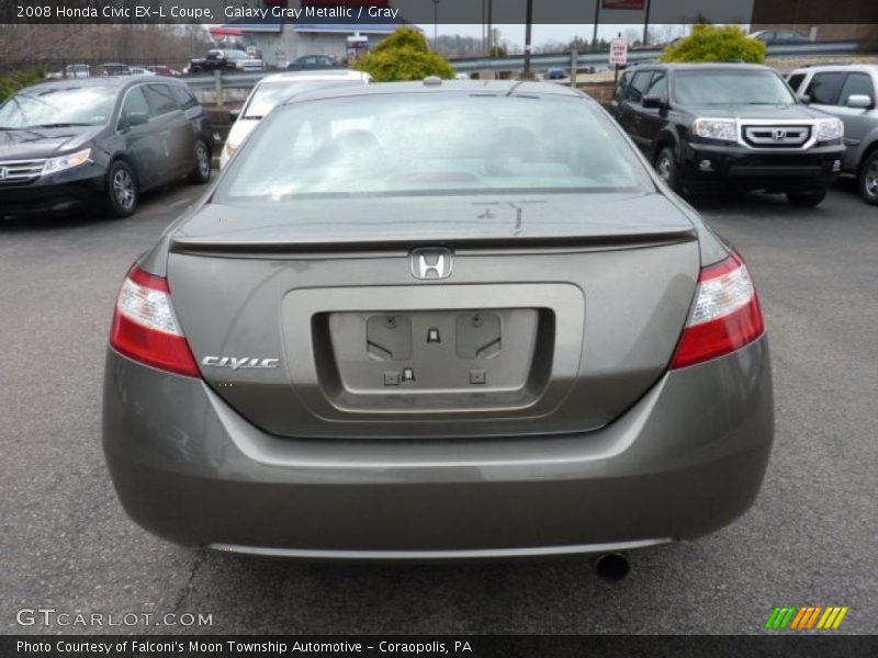 Galaxy Gray Metallic / Gray 2008 Honda Civic EX-L Coupe