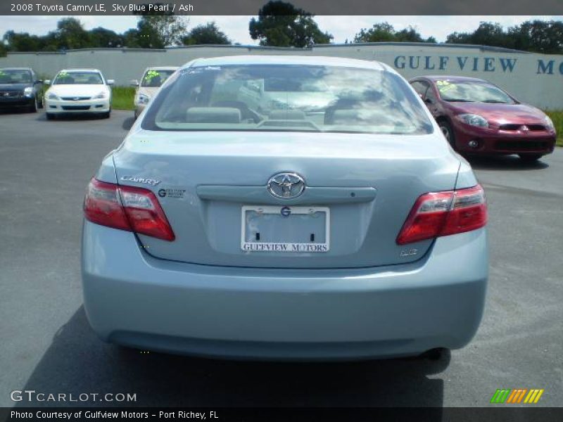 Sky Blue Pearl / Ash 2008 Toyota Camry LE