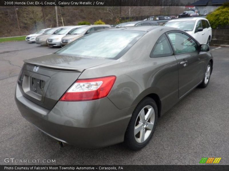 Galaxy Gray Metallic / Gray 2008 Honda Civic EX-L Coupe