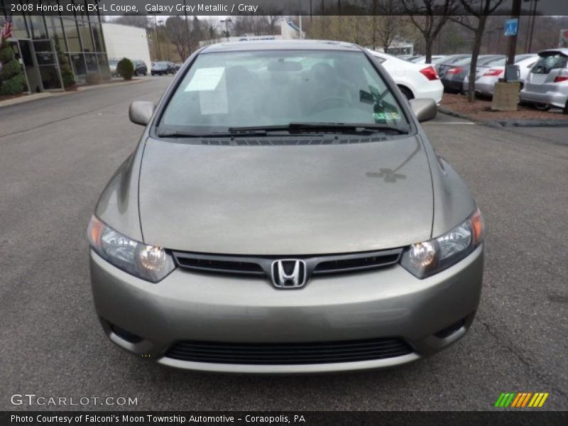 Galaxy Gray Metallic / Gray 2008 Honda Civic EX-L Coupe