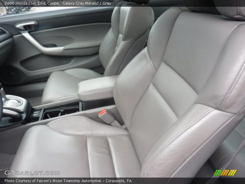 Galaxy Gray Metallic / Gray 2008 Honda Civic EX-L Coupe
