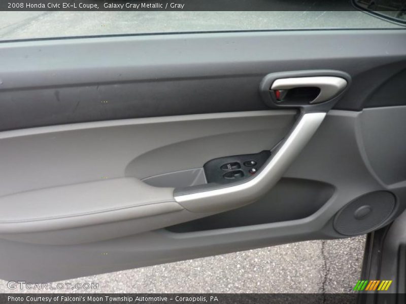 Galaxy Gray Metallic / Gray 2008 Honda Civic EX-L Coupe