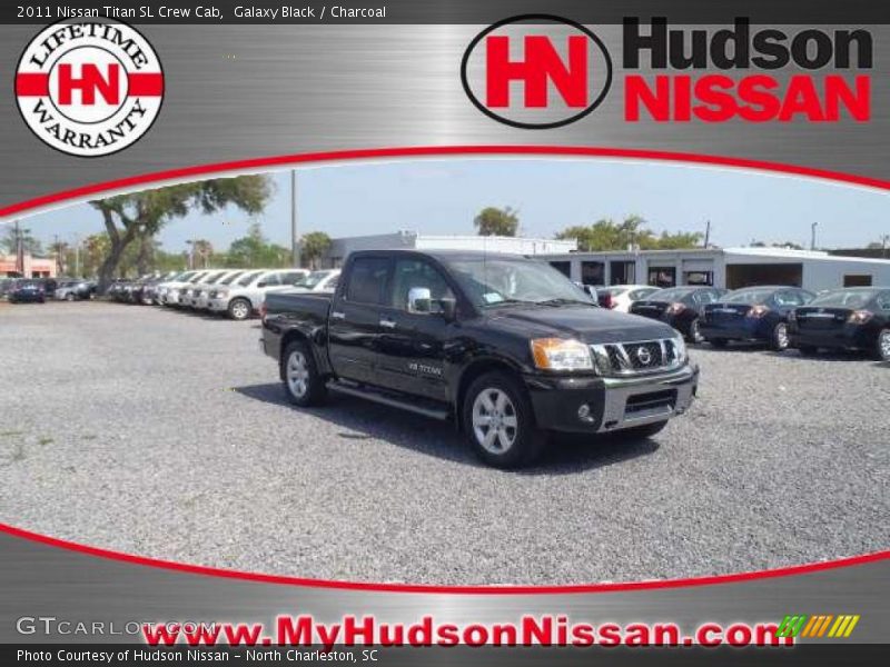 Galaxy Black / Charcoal 2011 Nissan Titan SL Crew Cab