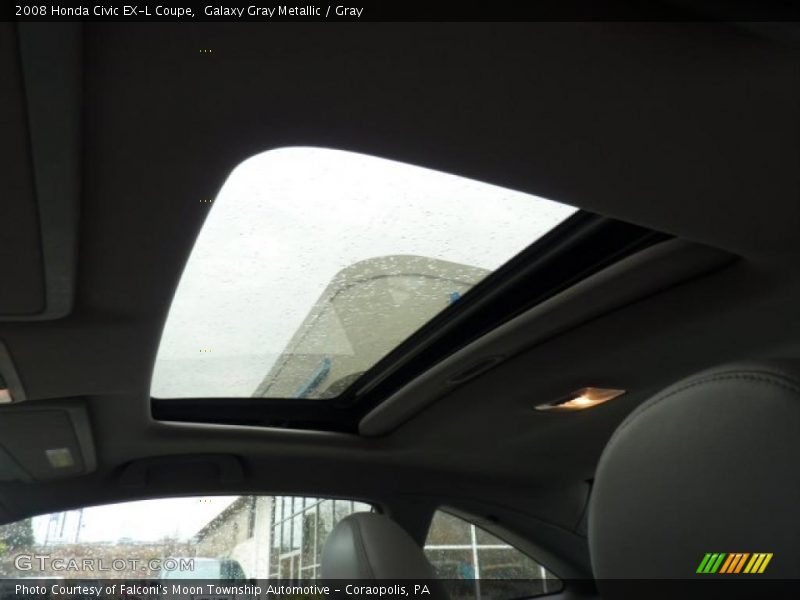 Galaxy Gray Metallic / Gray 2008 Honda Civic EX-L Coupe