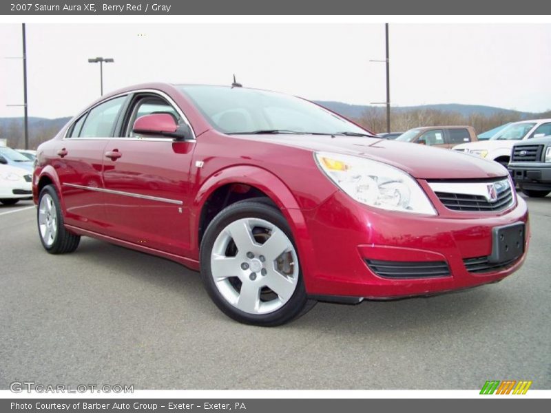 Berry Red / Gray 2007 Saturn Aura XE