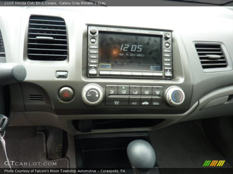 Galaxy Gray Metallic / Gray 2008 Honda Civic EX-L Coupe