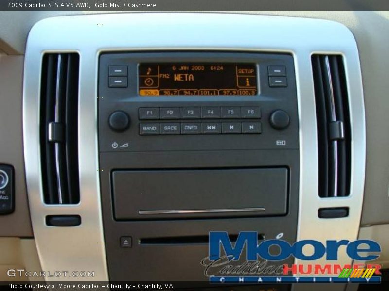 Gold Mist / Cashmere 2009 Cadillac STS 4 V6 AWD