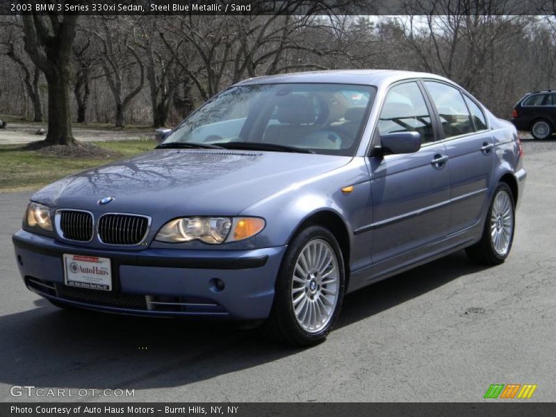 Steel Blue Metallic / Sand 2003 BMW 3 Series 330xi Sedan