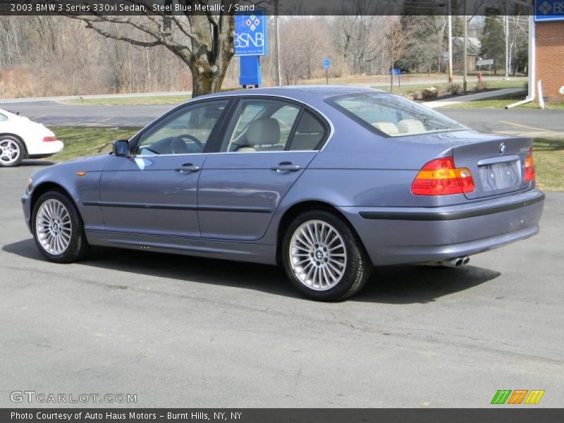 Steel Blue Metallic / Sand 2003 BMW 3 Series 330xi Sedan