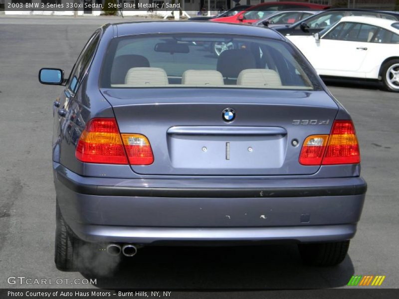 Steel Blue Metallic / Sand 2003 BMW 3 Series 330xi Sedan