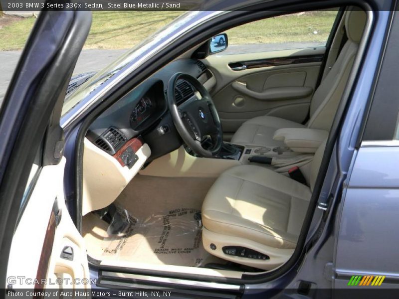 Steel Blue Metallic / Sand 2003 BMW 3 Series 330xi Sedan