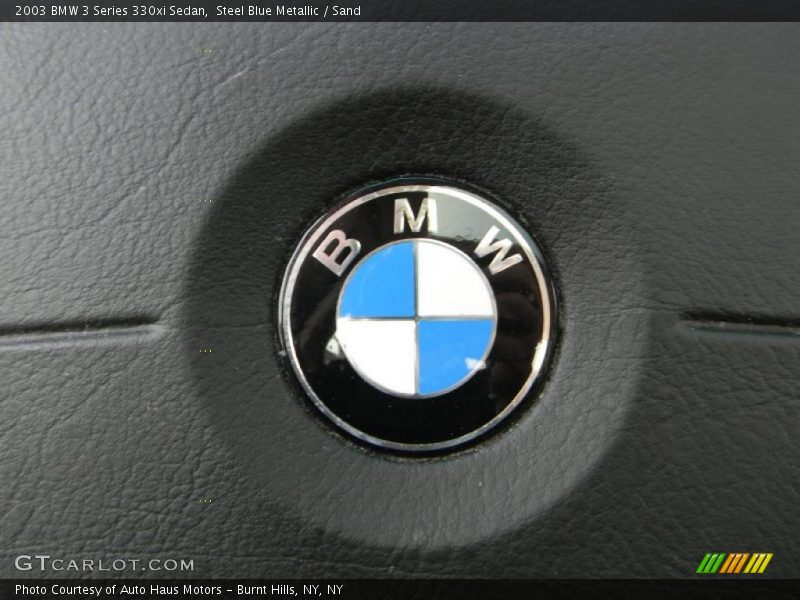Steel Blue Metallic / Sand 2003 BMW 3 Series 330xi Sedan