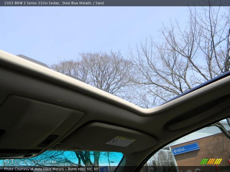 Steel Blue Metallic / Sand 2003 BMW 3 Series 330xi Sedan