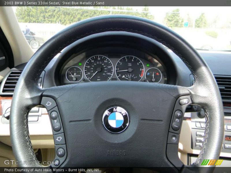 Steel Blue Metallic / Sand 2003 BMW 3 Series 330xi Sedan