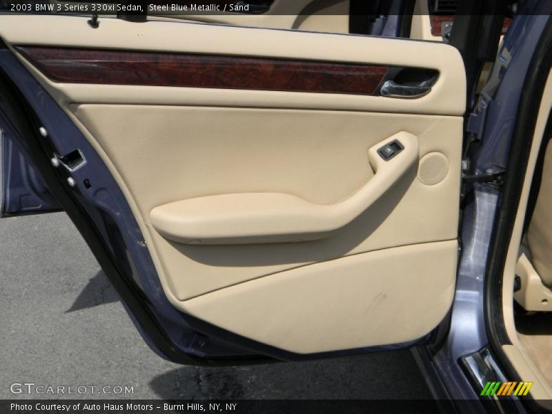 Steel Blue Metallic / Sand 2003 BMW 3 Series 330xi Sedan