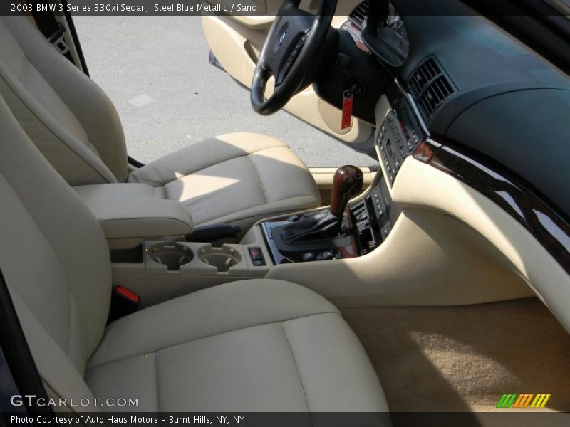 Steel Blue Metallic / Sand 2003 BMW 3 Series 330xi Sedan