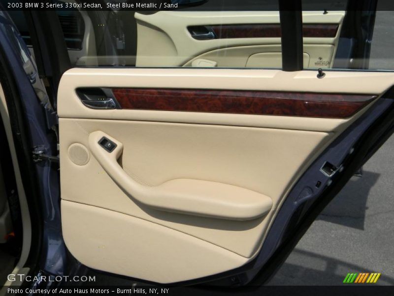 Steel Blue Metallic / Sand 2003 BMW 3 Series 330xi Sedan