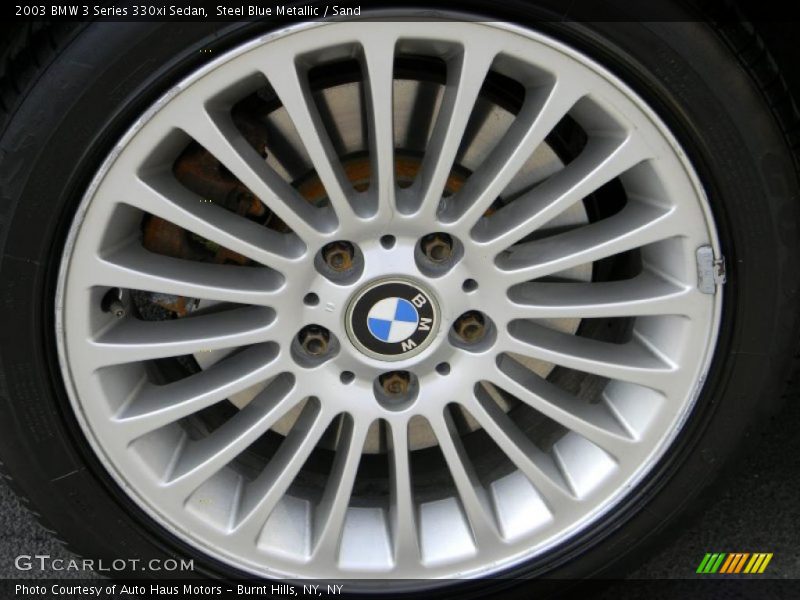 Steel Blue Metallic / Sand 2003 BMW 3 Series 330xi Sedan