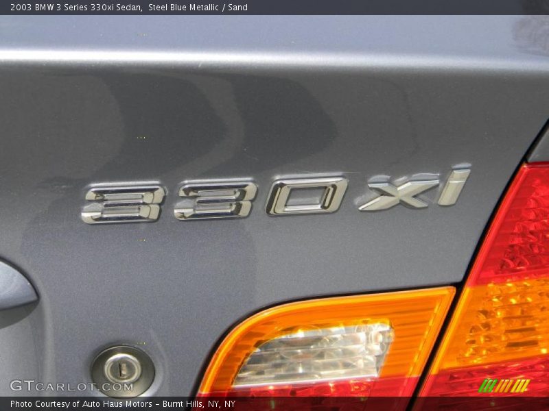 Steel Blue Metallic / Sand 2003 BMW 3 Series 330xi Sedan
