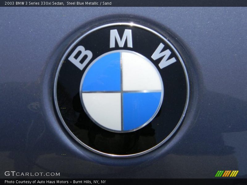 Steel Blue Metallic / Sand 2003 BMW 3 Series 330xi Sedan