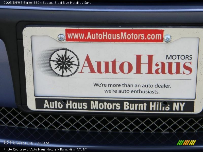 Steel Blue Metallic / Sand 2003 BMW 3 Series 330xi Sedan