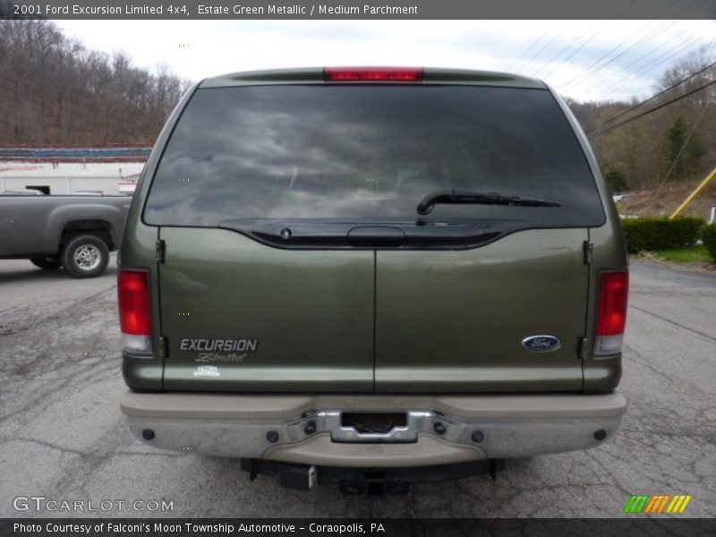 Estate Green Metallic / Medium Parchment 2001 Ford Excursion Limited 4x4