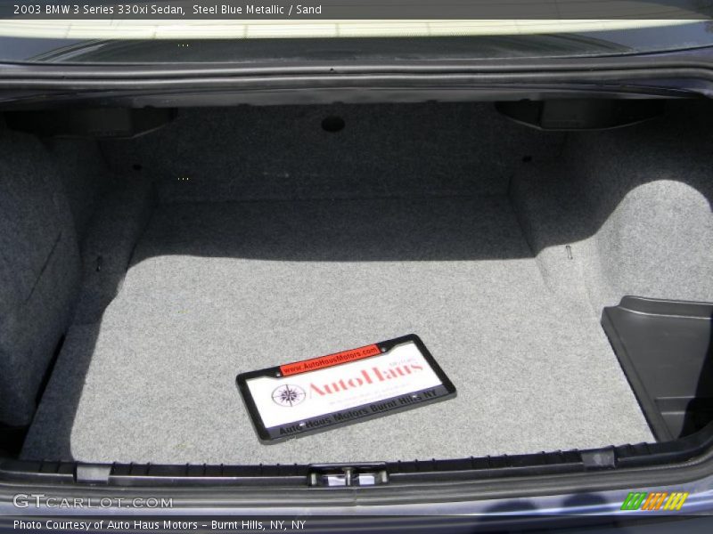 Steel Blue Metallic / Sand 2003 BMW 3 Series 330xi Sedan
