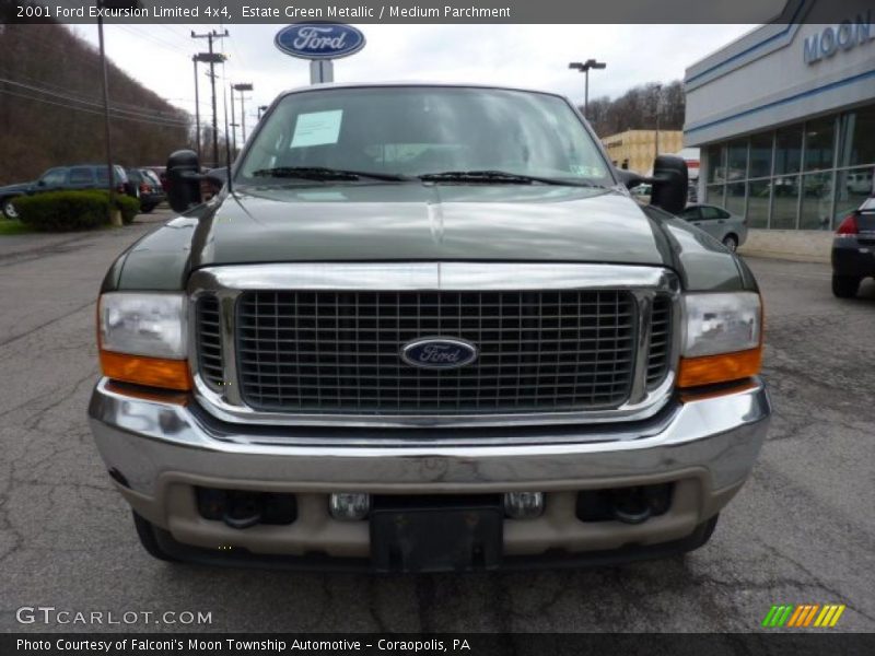 Estate Green Metallic / Medium Parchment 2001 Ford Excursion Limited 4x4