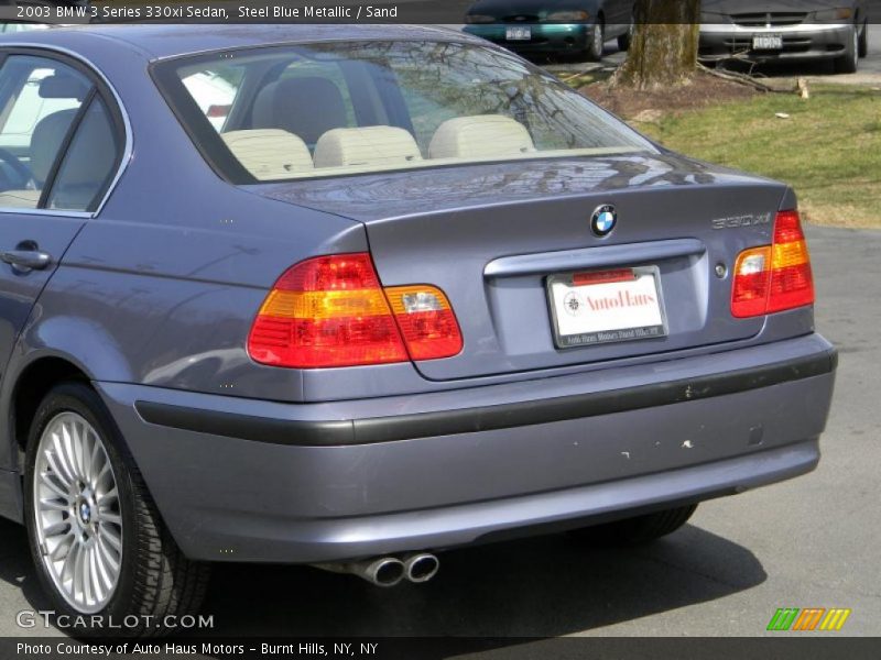 Steel Blue Metallic / Sand 2003 BMW 3 Series 330xi Sedan